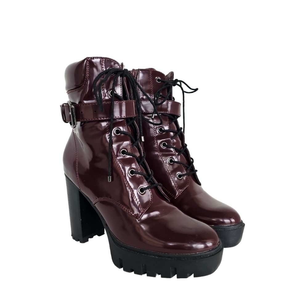 Forever 21 Retro Lace Up Ankle Boots